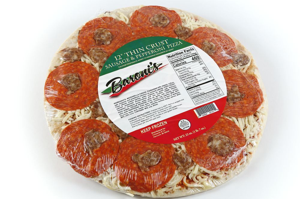 Thin Crust Sausage & Pepperoni Frozen Pizza