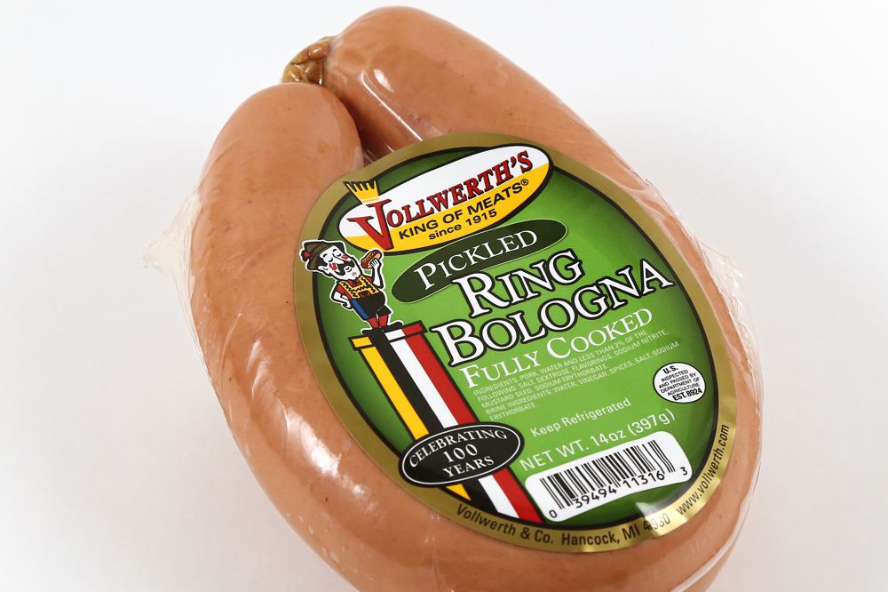 Pickled Ring Bologna  Vollwerth Company & Baroni's Company